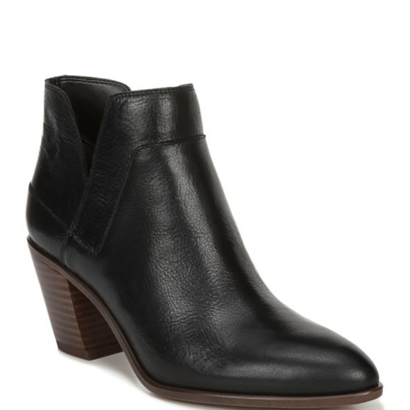 Franco Sarto Shoes - NWT Franco Sarto Odessa Black Leather Ankle Bootie